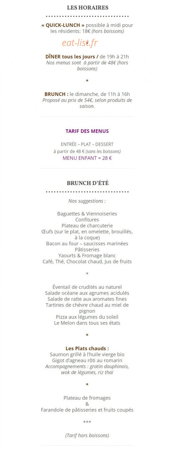 La table de Chargé — carte page 2