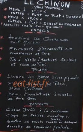 Le Chinon — carte page 1