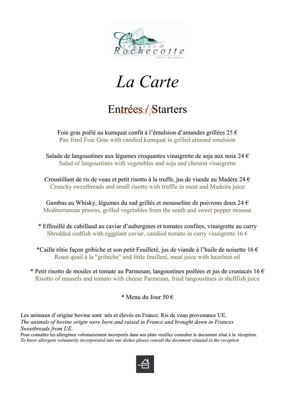 Château de Rochecotte — carte page 1