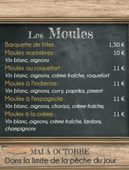 L'atelier Gourmand — carte page 4