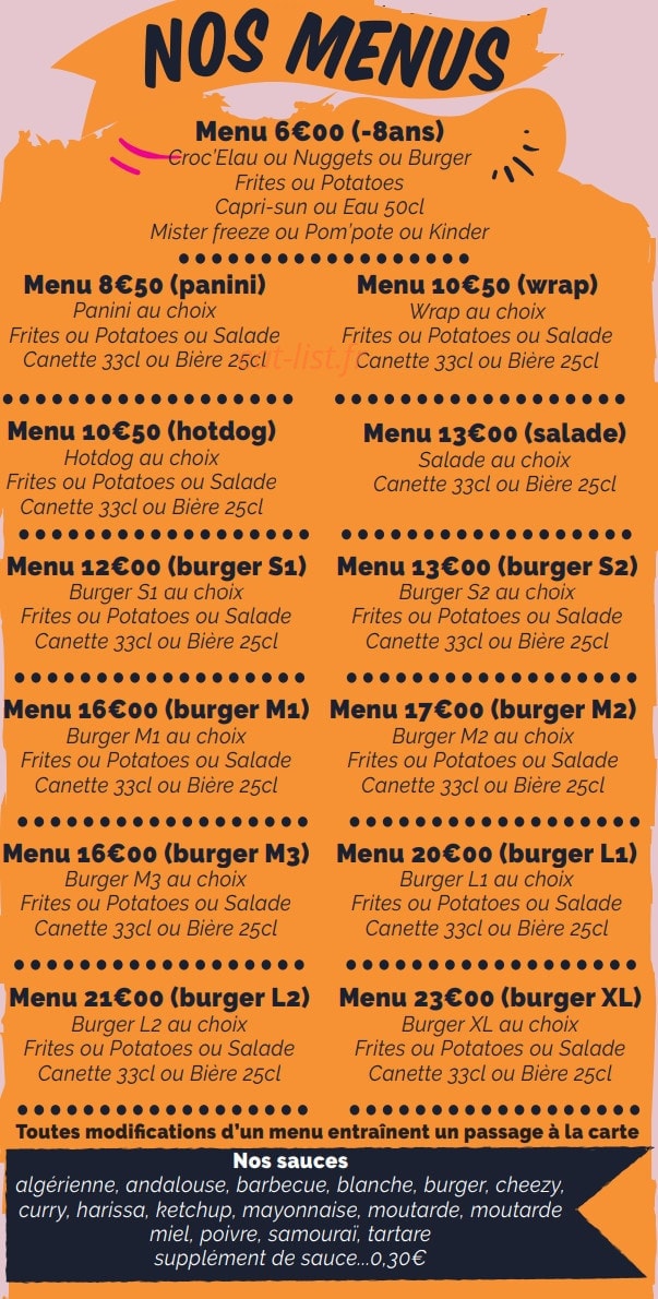 Brasserie Elau — carte page 6