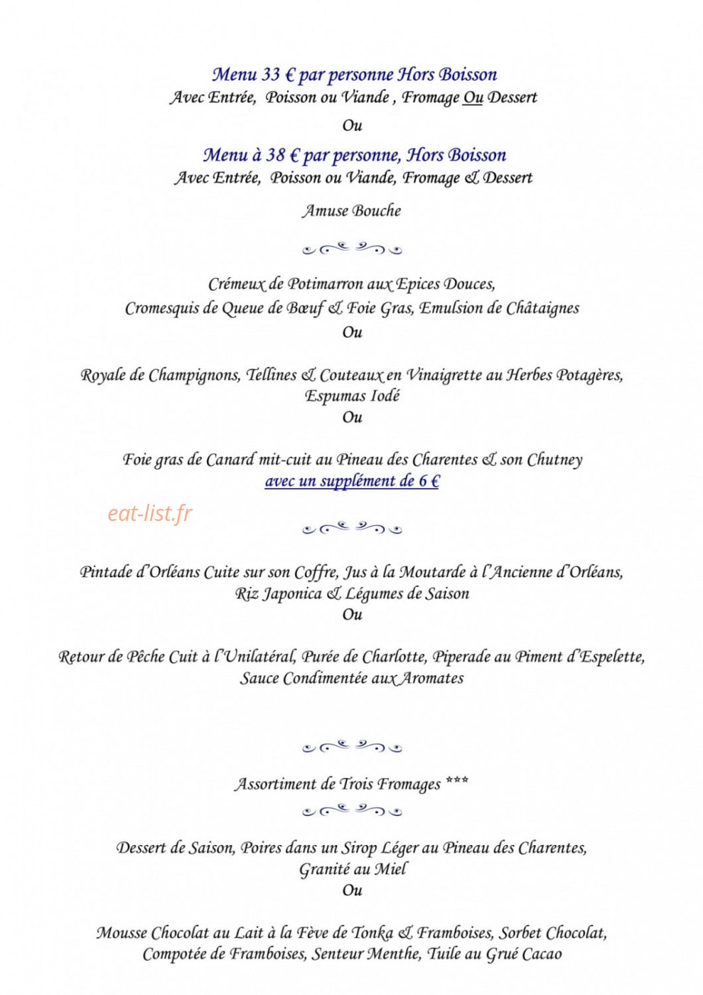 Le Cheval Blanc — carte page 2