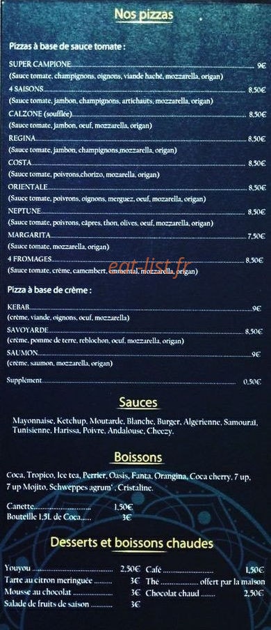 Le Sultan — carte page 2