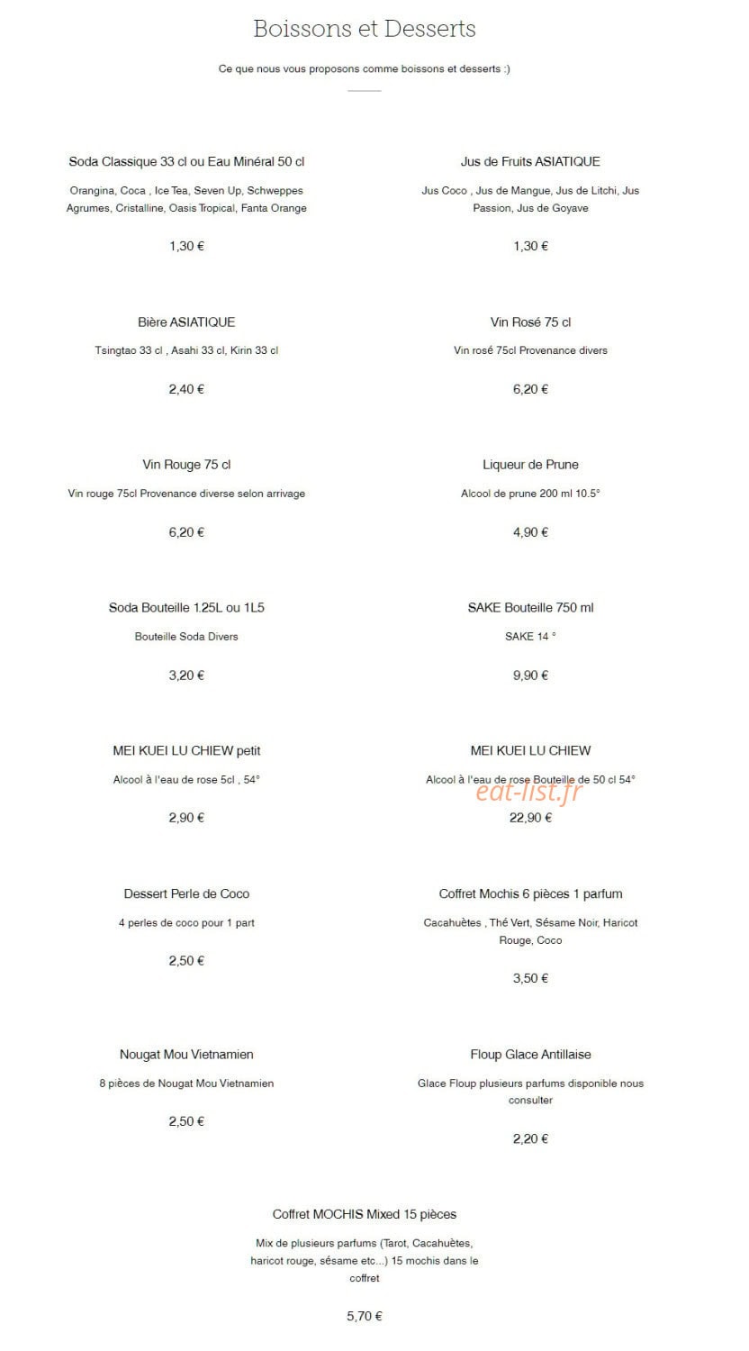 Vietnamfood — carte page 5