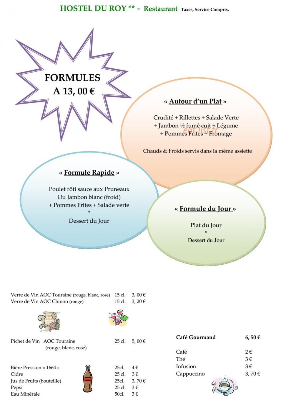 Hostel du Roy — carte page 1