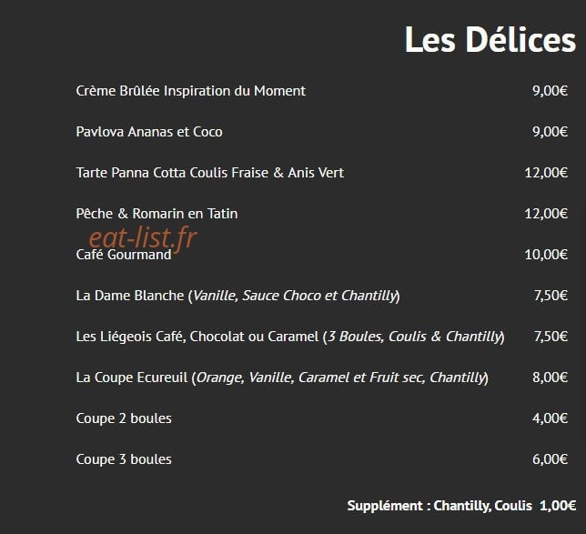 Le Relais — carte page 7