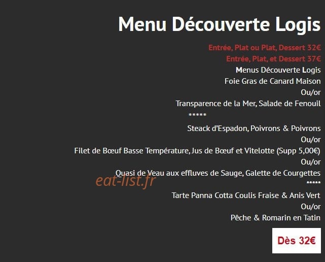 Le Relais — carte page 2