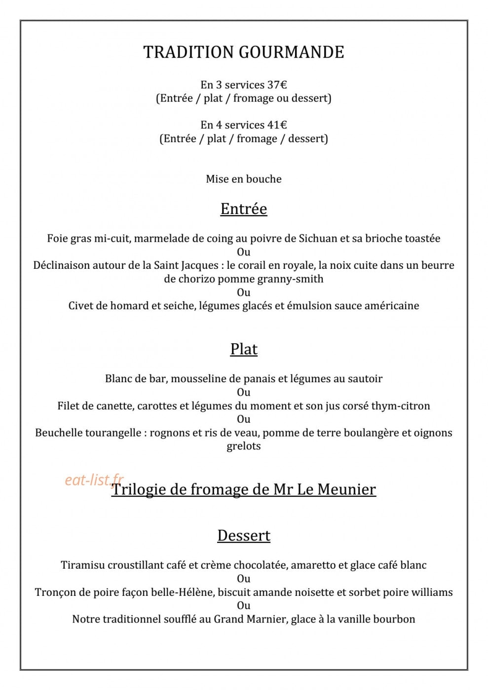 Auberge du cheval rouge — carte page 2