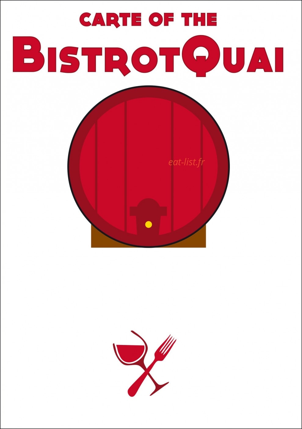 Bistrot'Quai — carte page 1