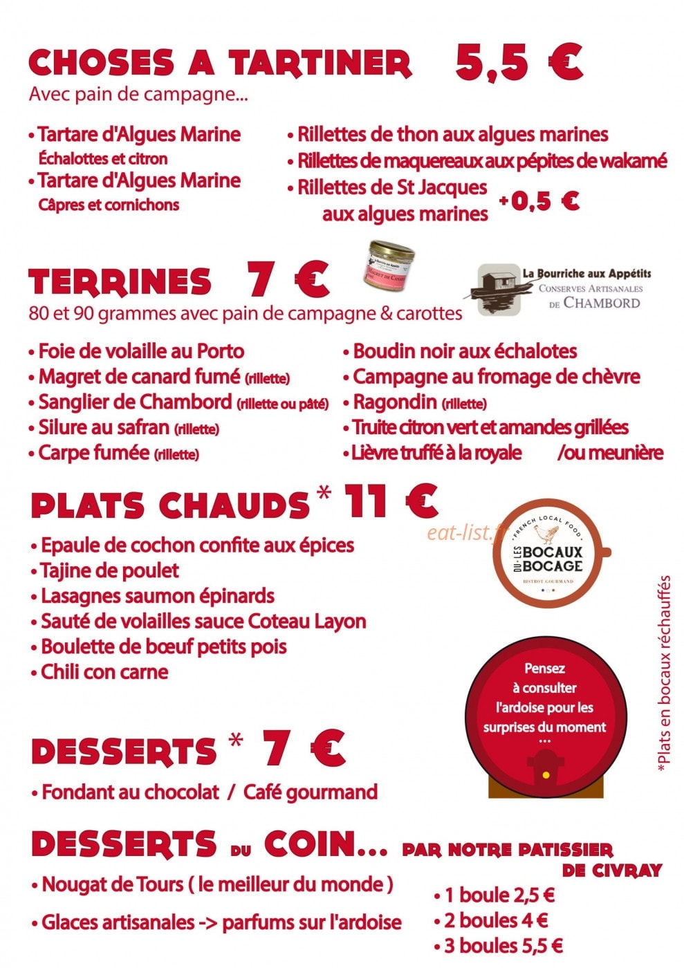 Bistrot'Quai — carte page 3