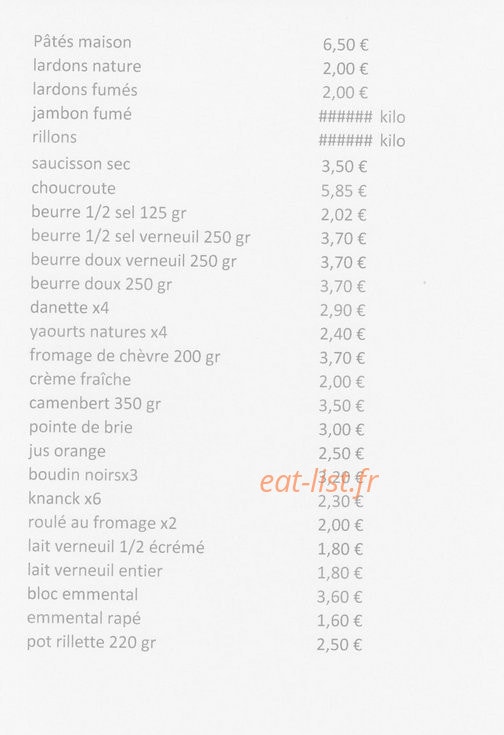 Le Lézard Vert — carte page 1