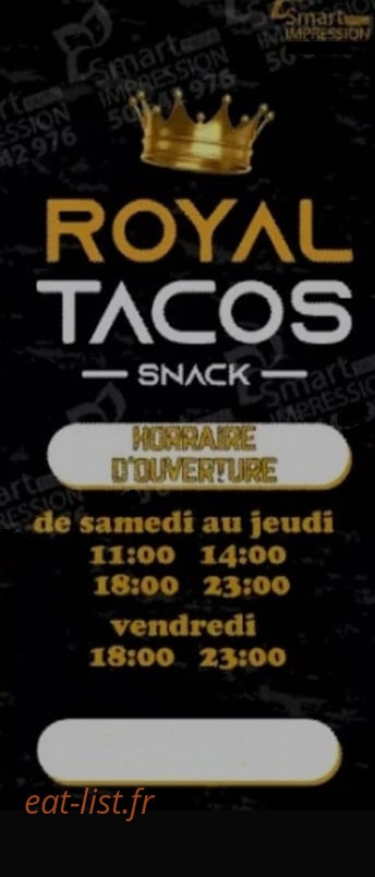 Royal tacos — carte page 1