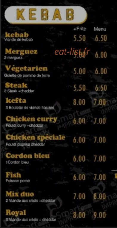 Royal tacos — carte page 2
