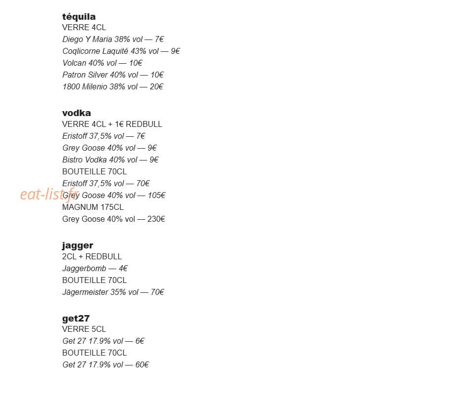 Bbm - Bien Boire et Manger — carte page 8