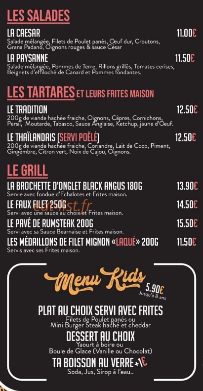 Chez Charly — carte page 3