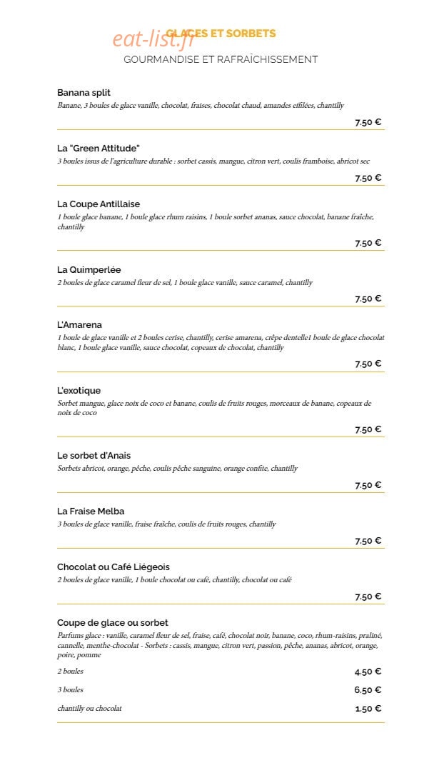 La Taverne — carte page 7