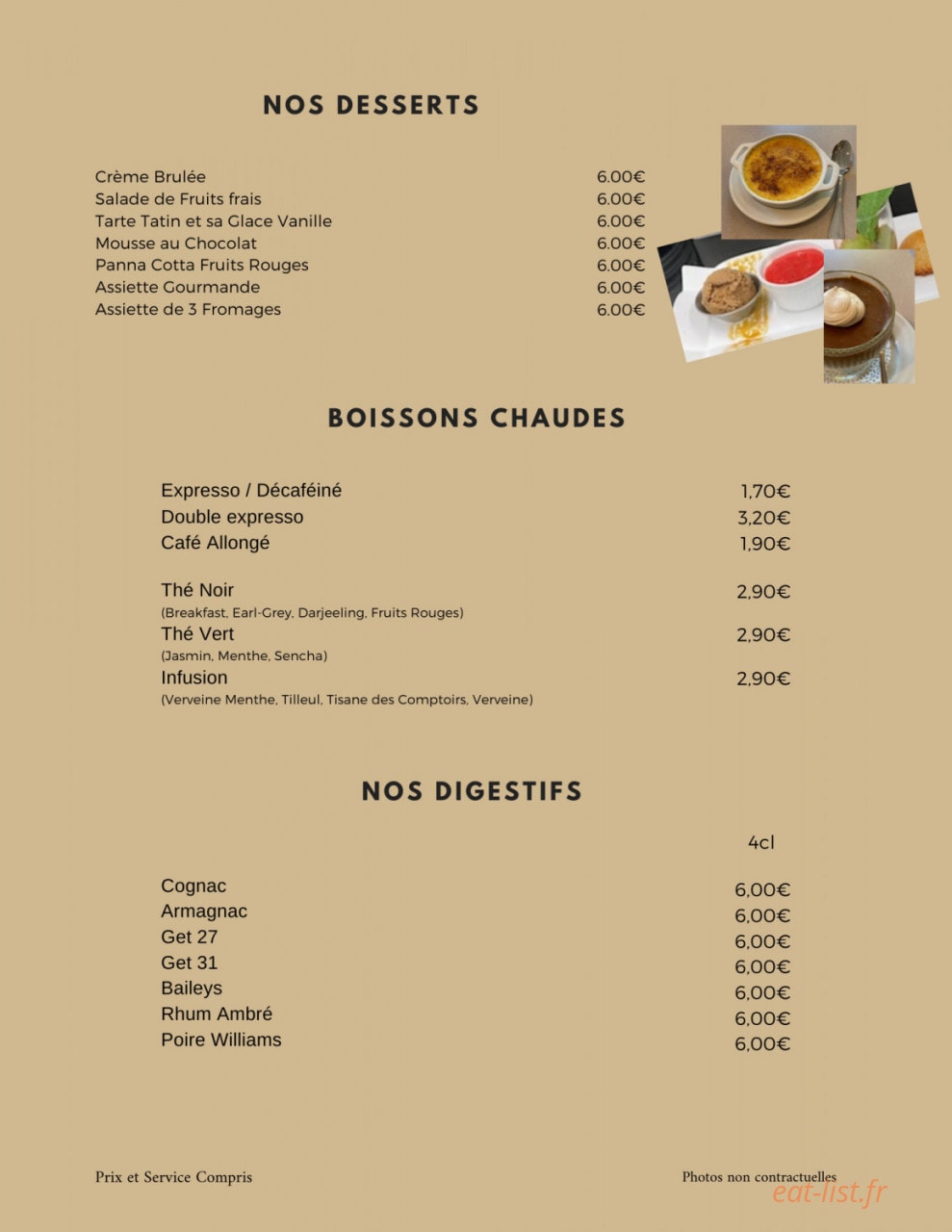 Le Garden — carte page 7