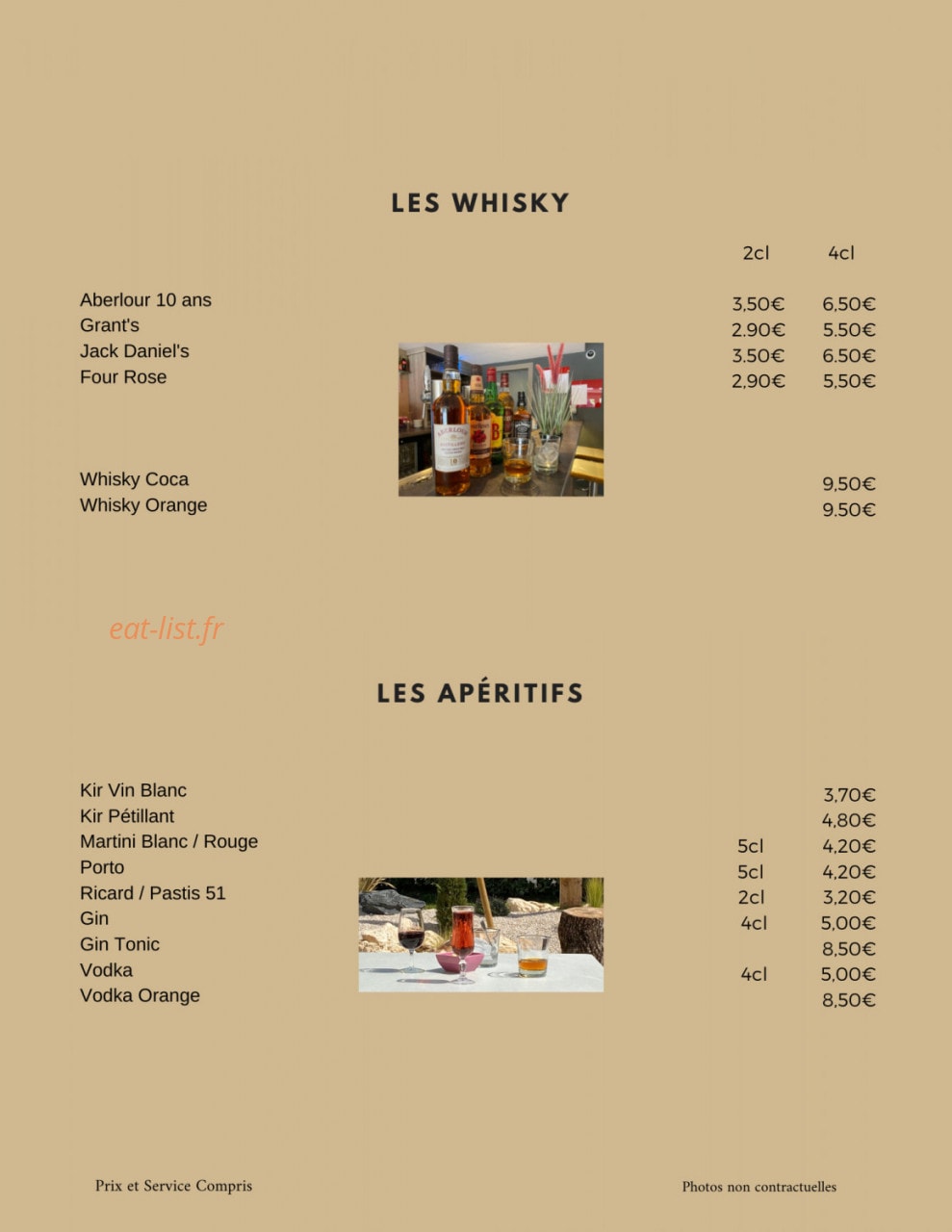 Le Garden — carte page 5