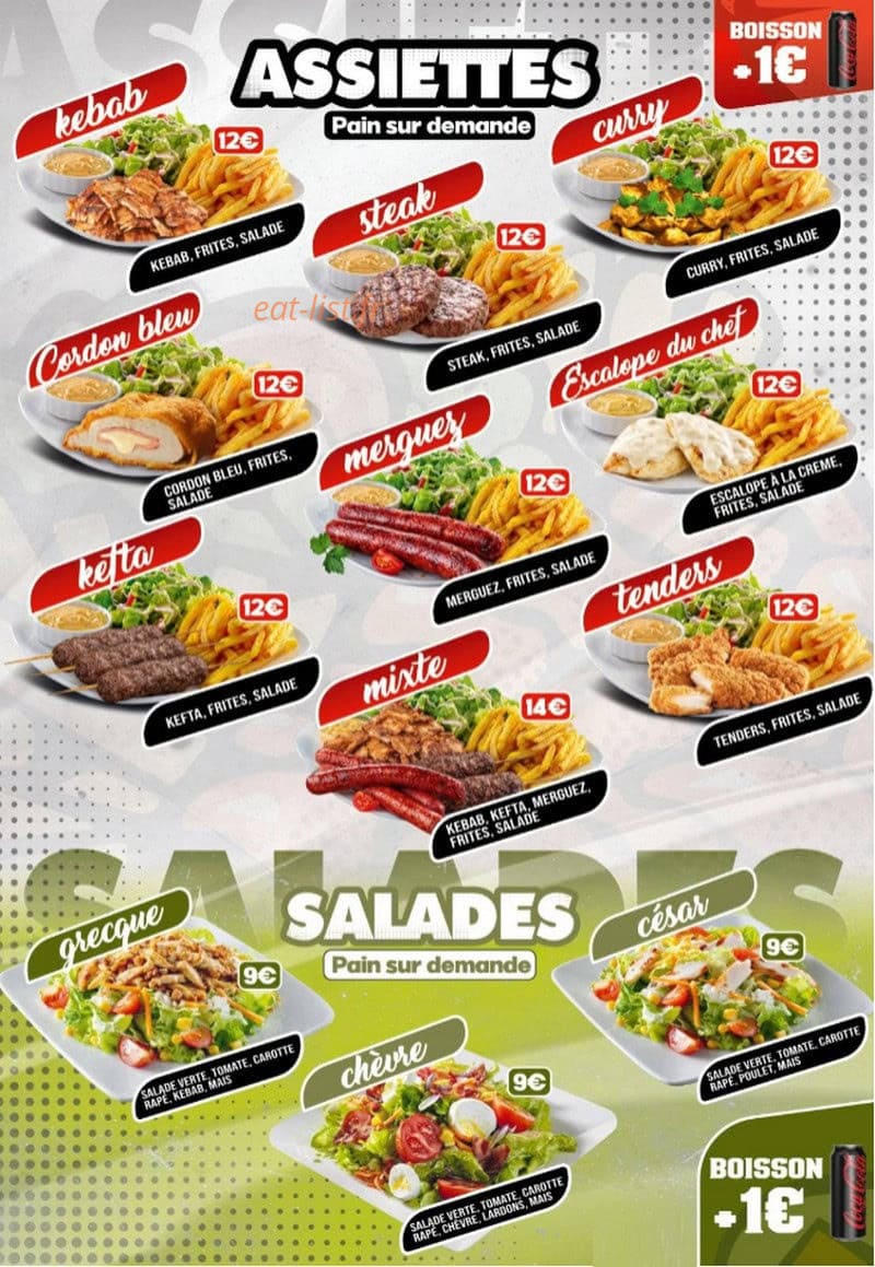 City food — carte page 1