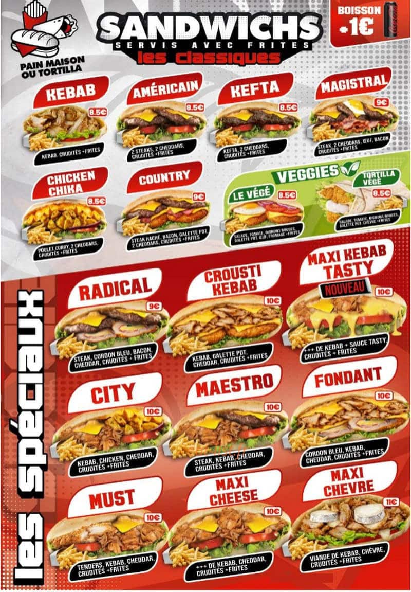 City food — carte page 3