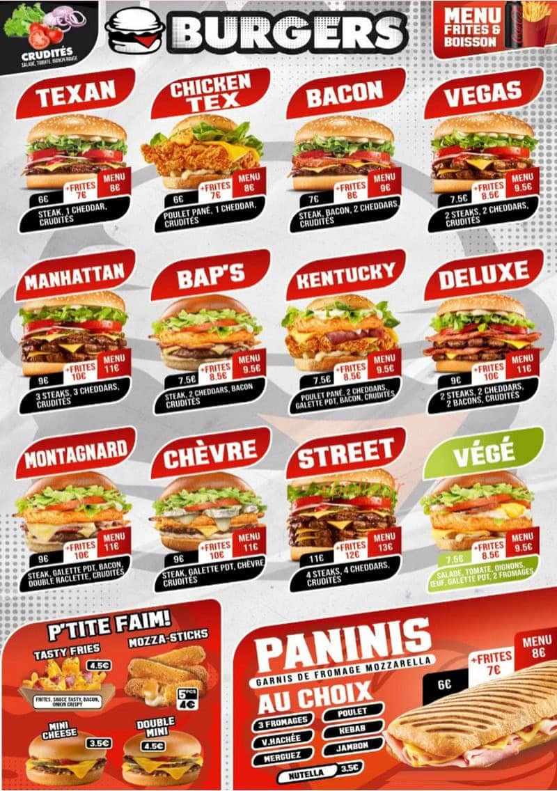 City food — carte page 2
