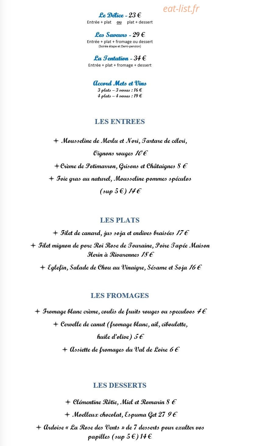 Hotel Des Chateaux — carte page 1