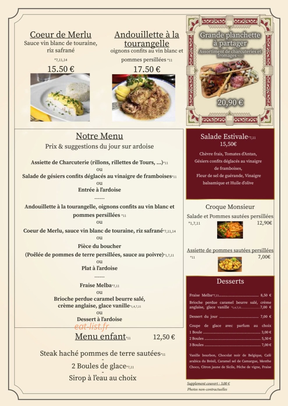 L'Orangerie — carte page 1