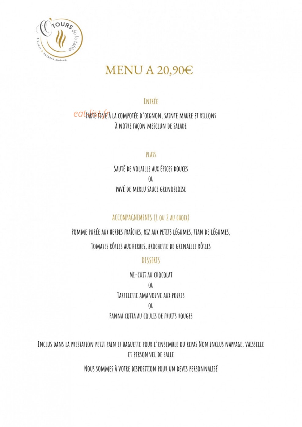 O'tours de la Table — carte page 8