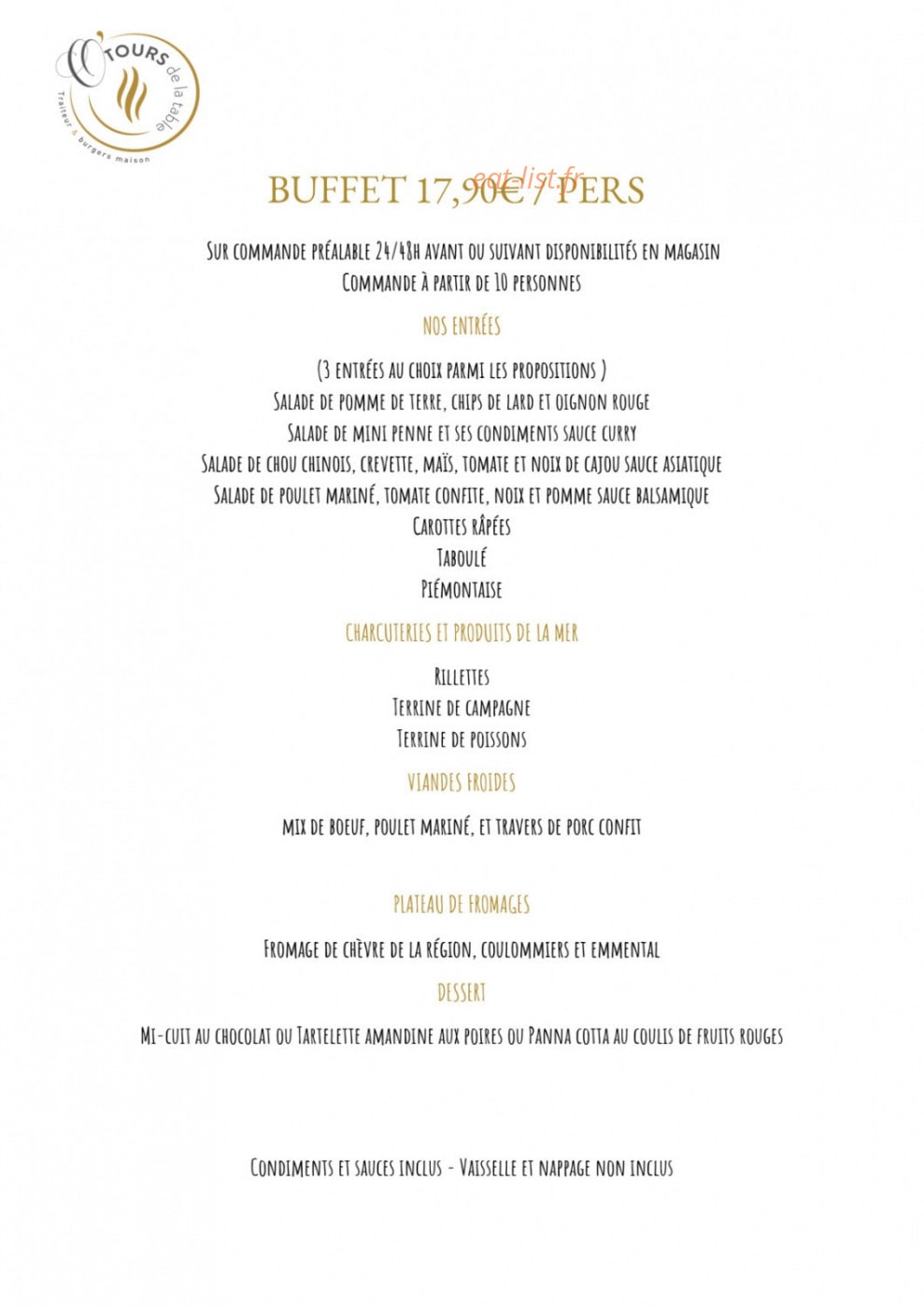 O'tours de la Table — carte page 5