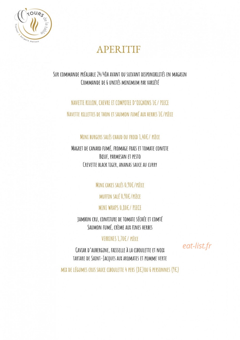 O'tours de la Table — carte page 4