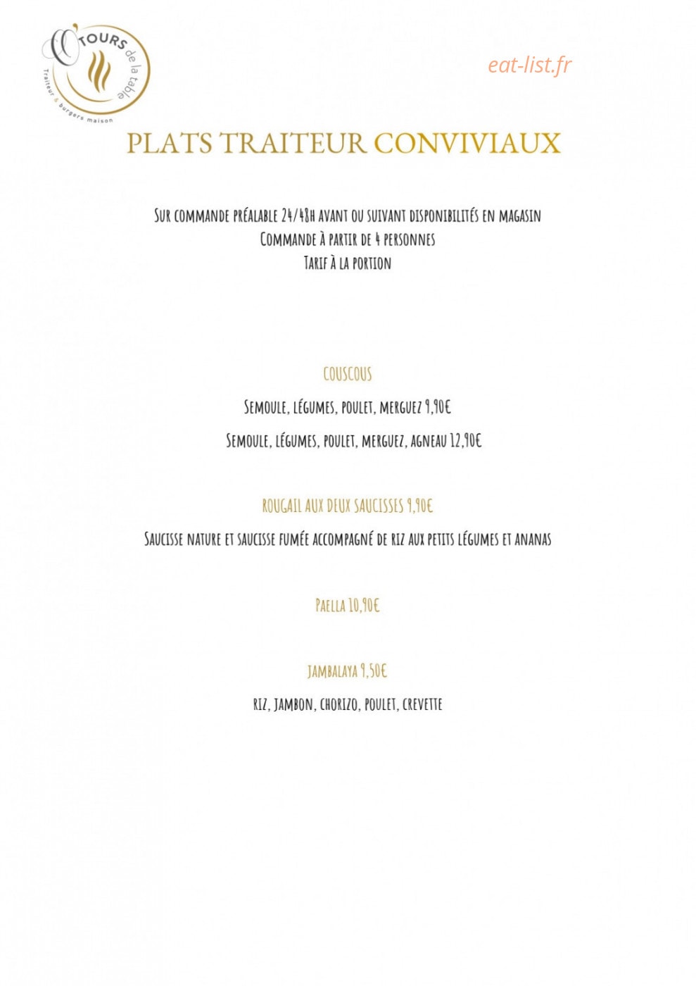 O'tours de la Table — carte page 6