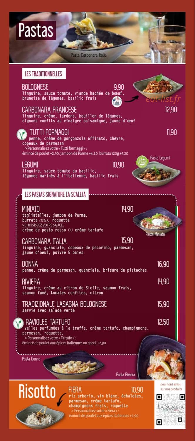 La Scaleta Vouvray — carte page 5