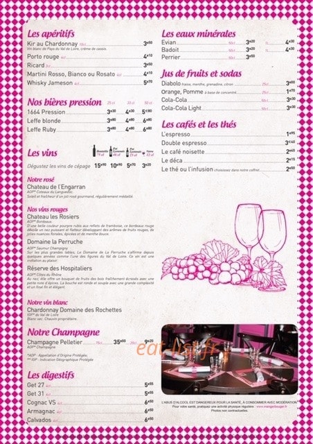 Bistro Boeuf Framboise — carte page 4