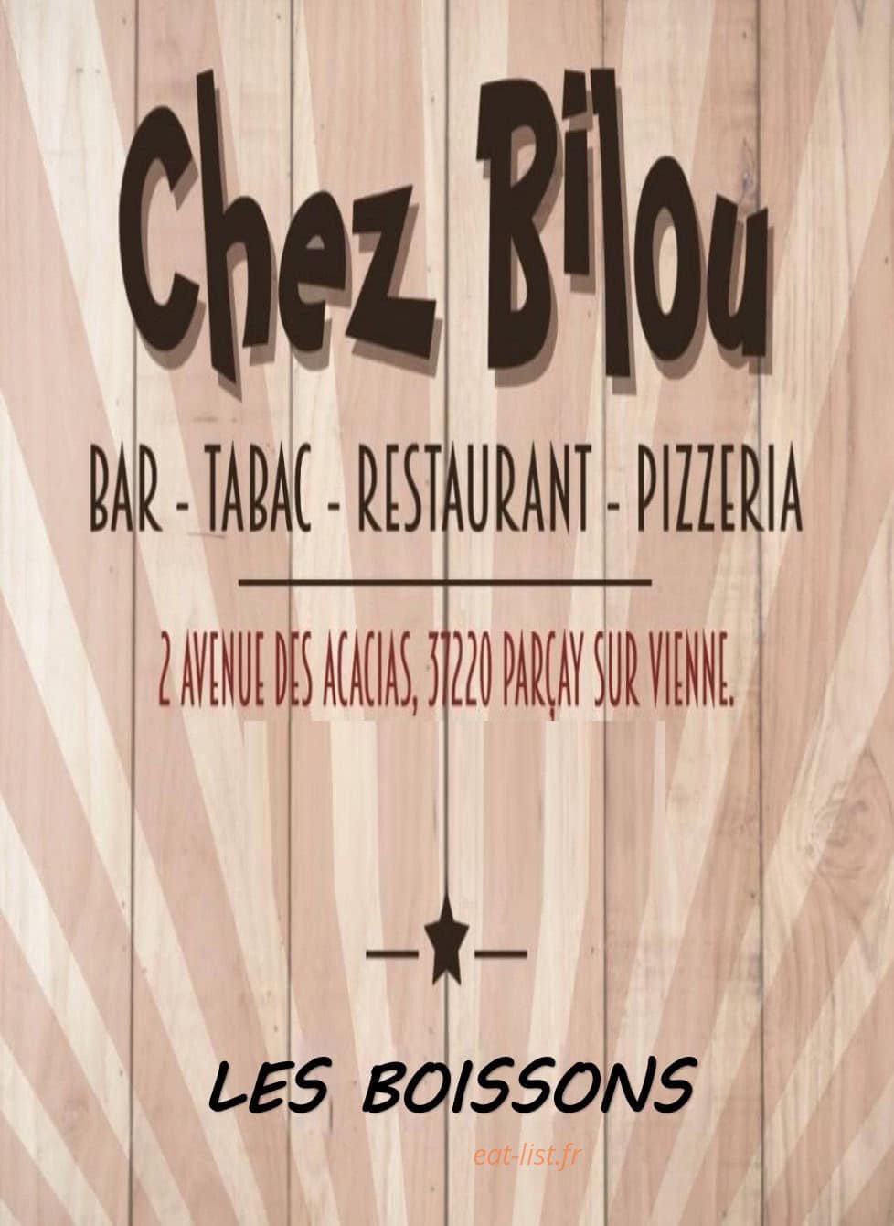 Chez Bilou — carte page 7