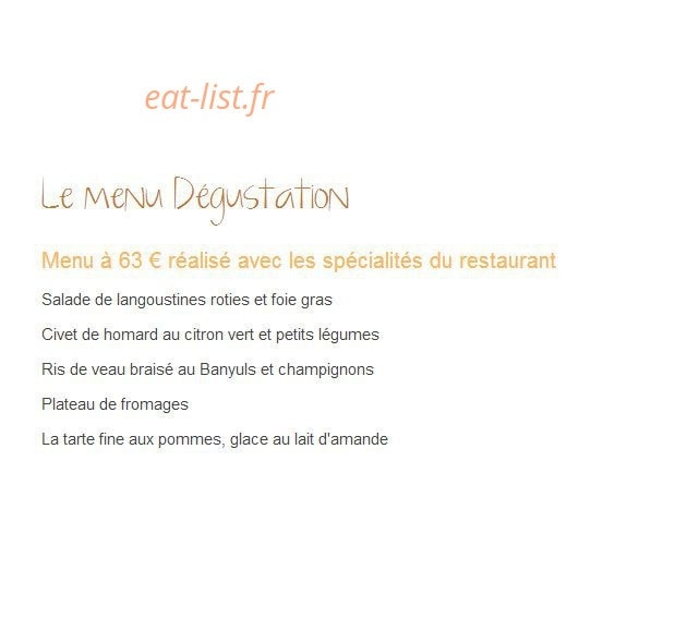Auberge de Port-Vallières — carte page 6