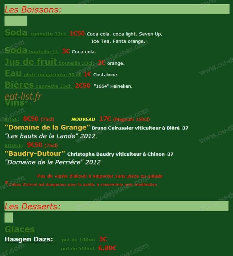 La Piccola — carte page 6