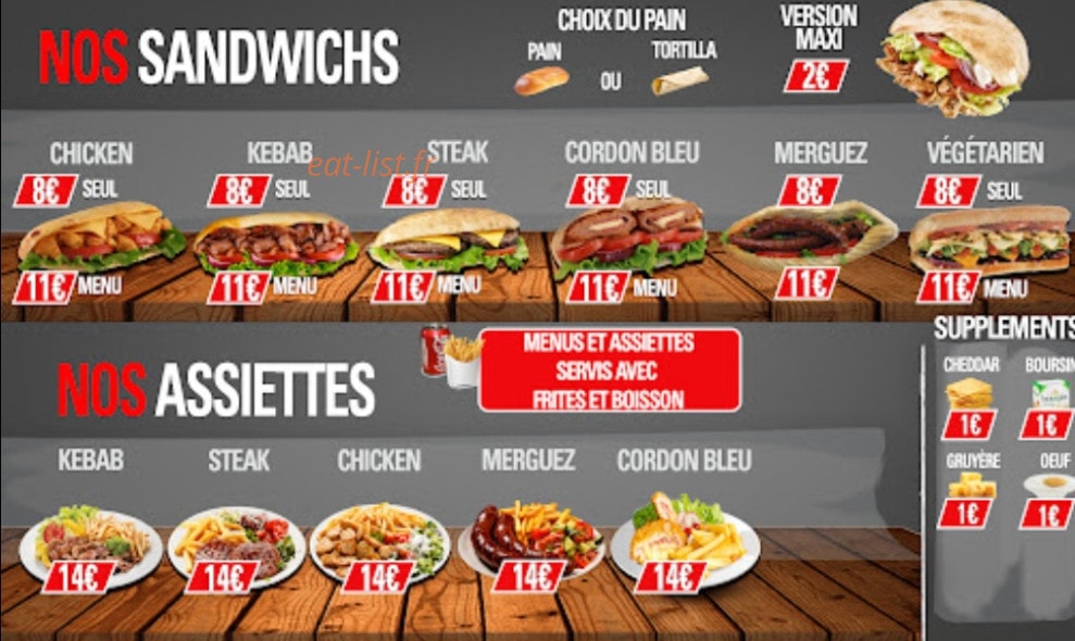 Momo Kebab — carte page 1