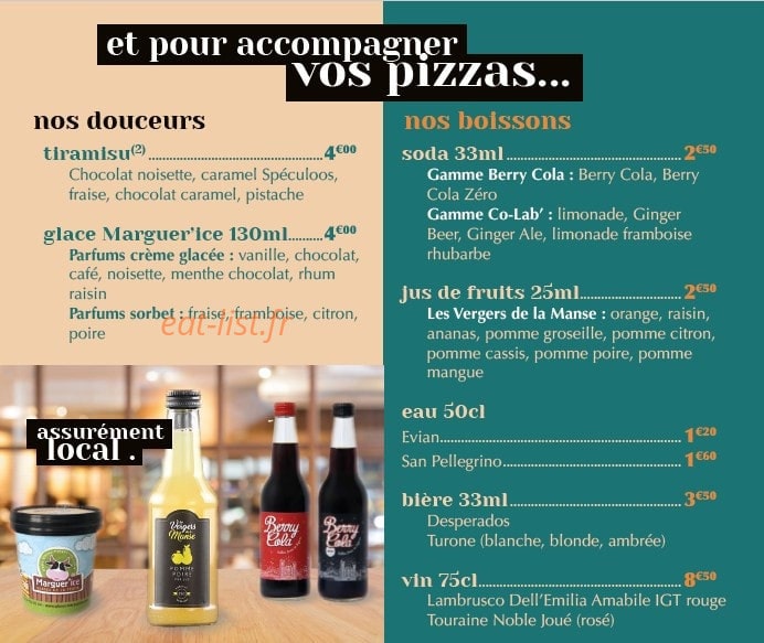 Pizzeria Lully — carte page 4