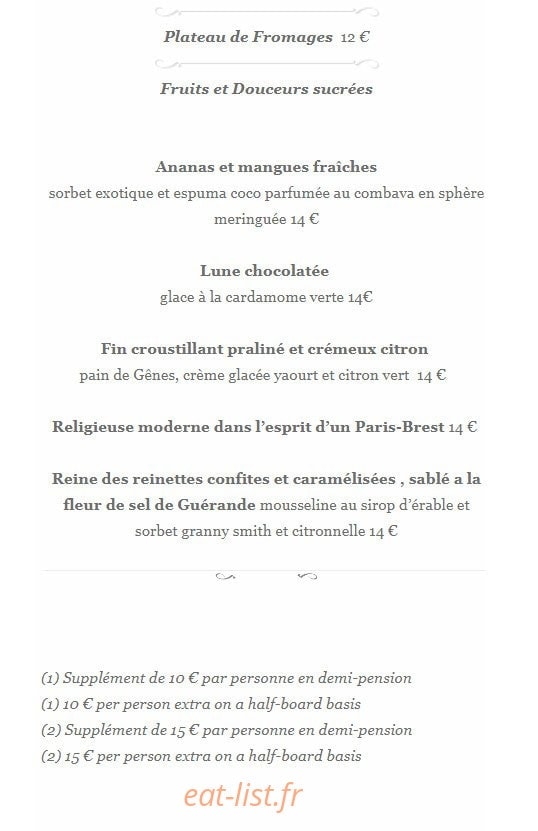 L'Origan — carte page 6