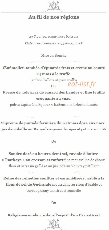 L'Origan — carte page 2