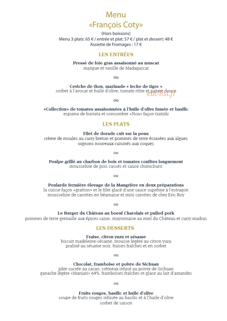 L'Origan — carte page 3