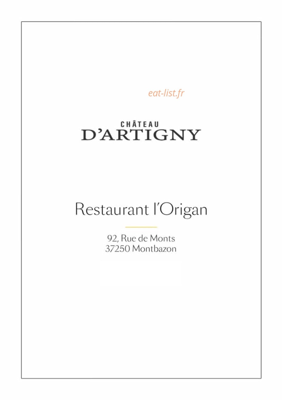 L'Origan — carte page 6