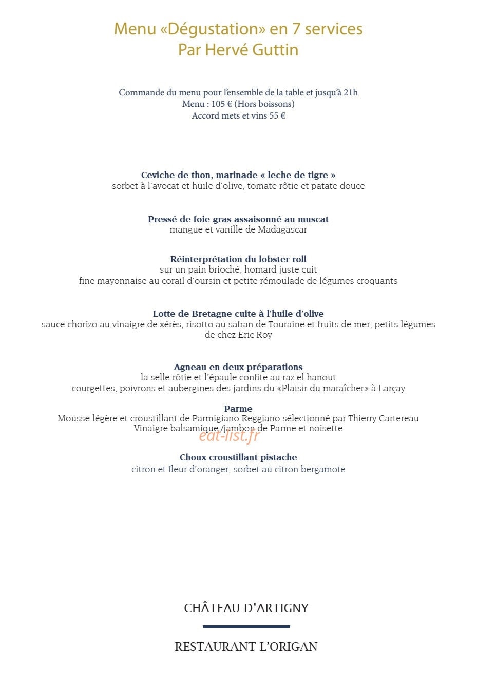 L'Origan — carte page 4