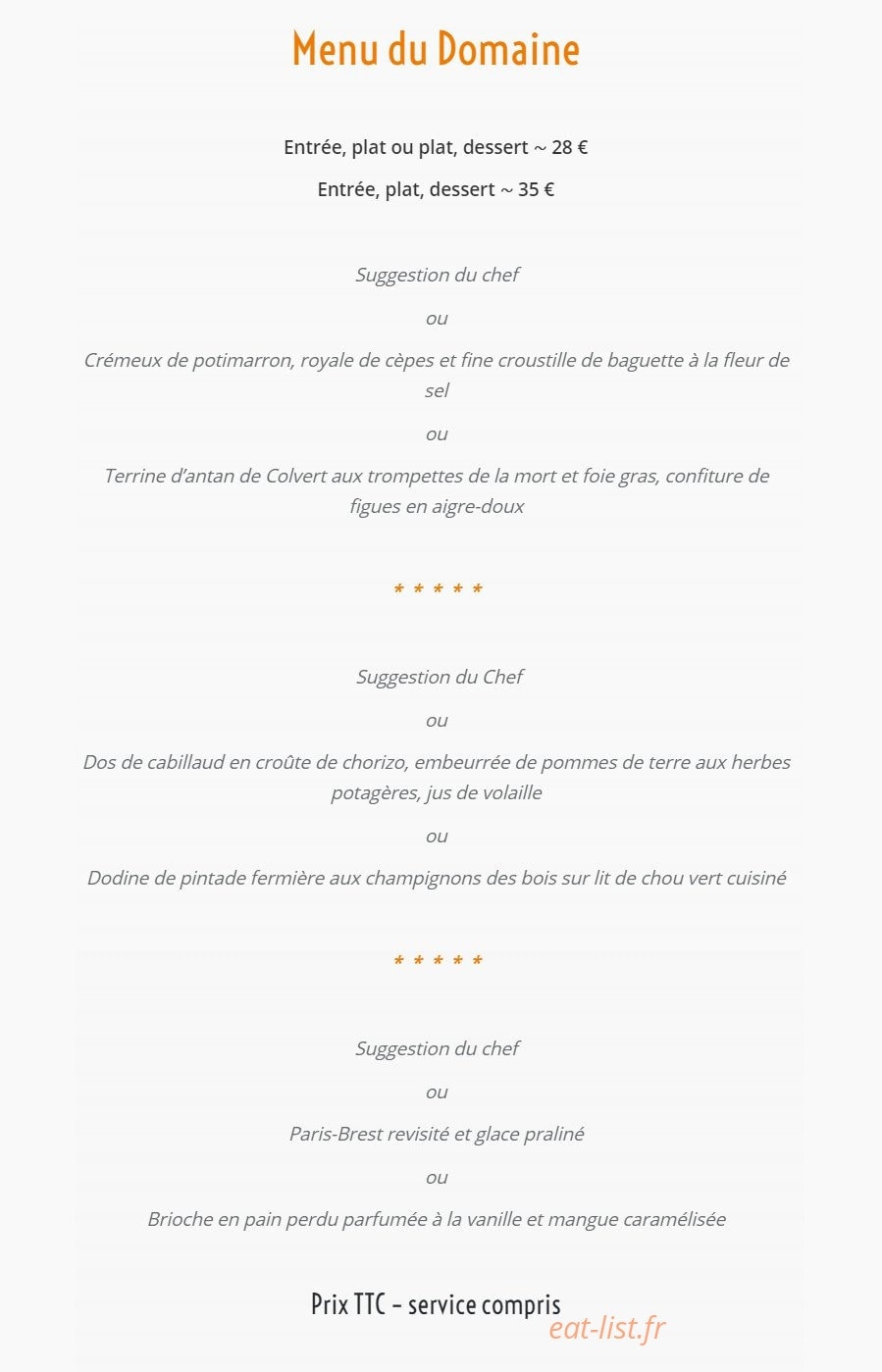 Domaine de Thais — carte page 1