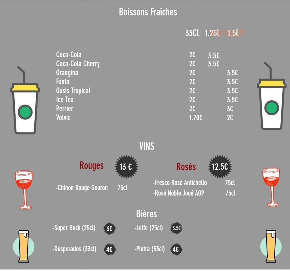 Tradi Pizza — carte page 6