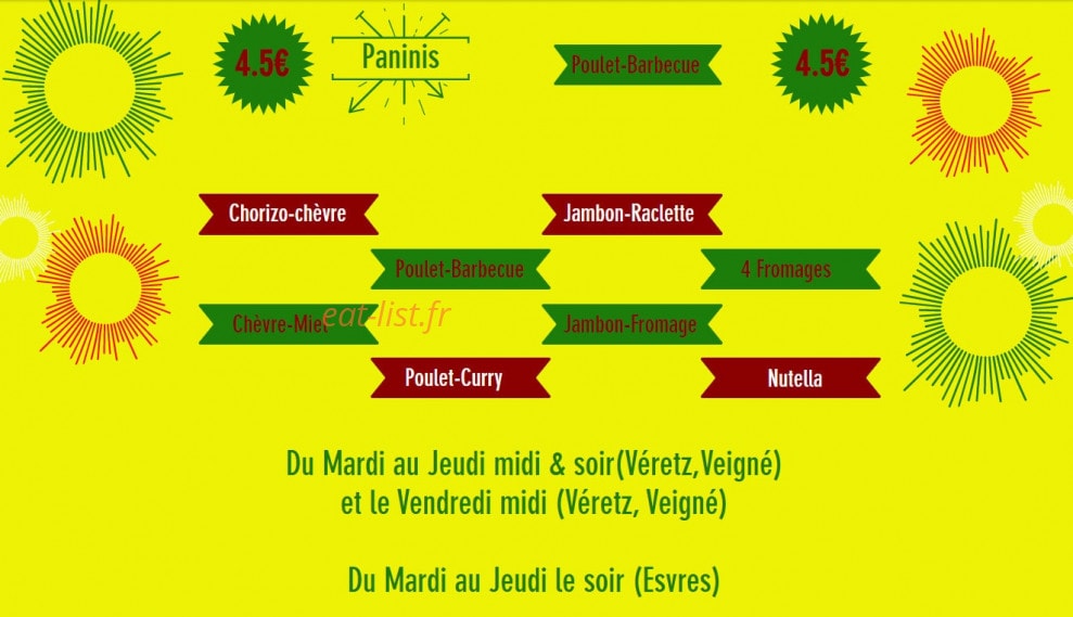 Tradi Pizza — carte page 3