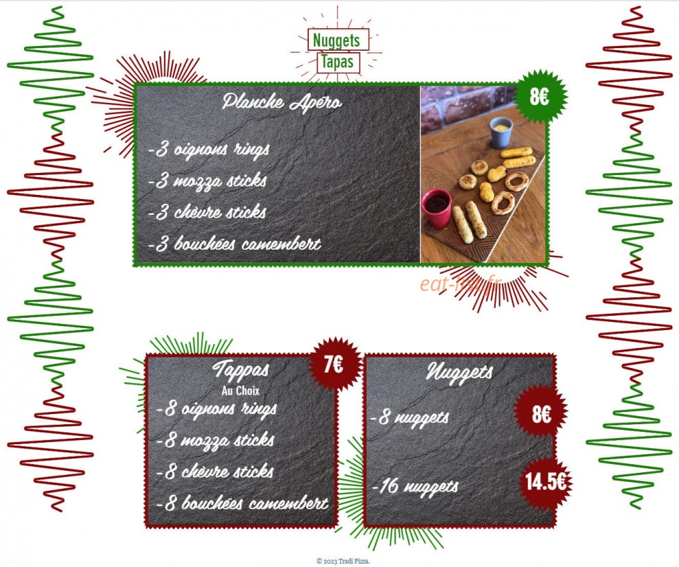 Tradi Pizza — carte page 4