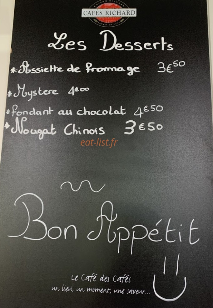 Café de la Gare — carte page 3