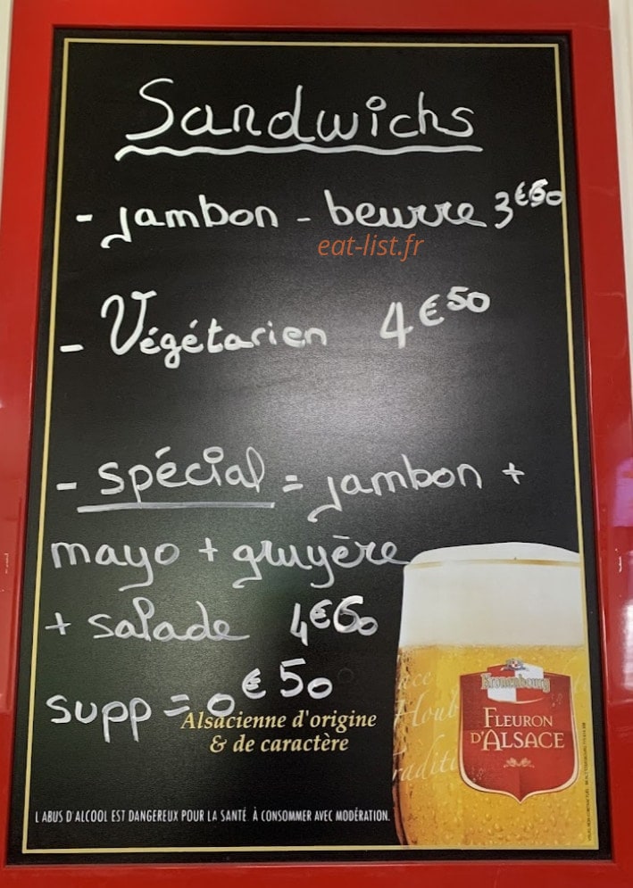 Café de la Gare — carte page 2
