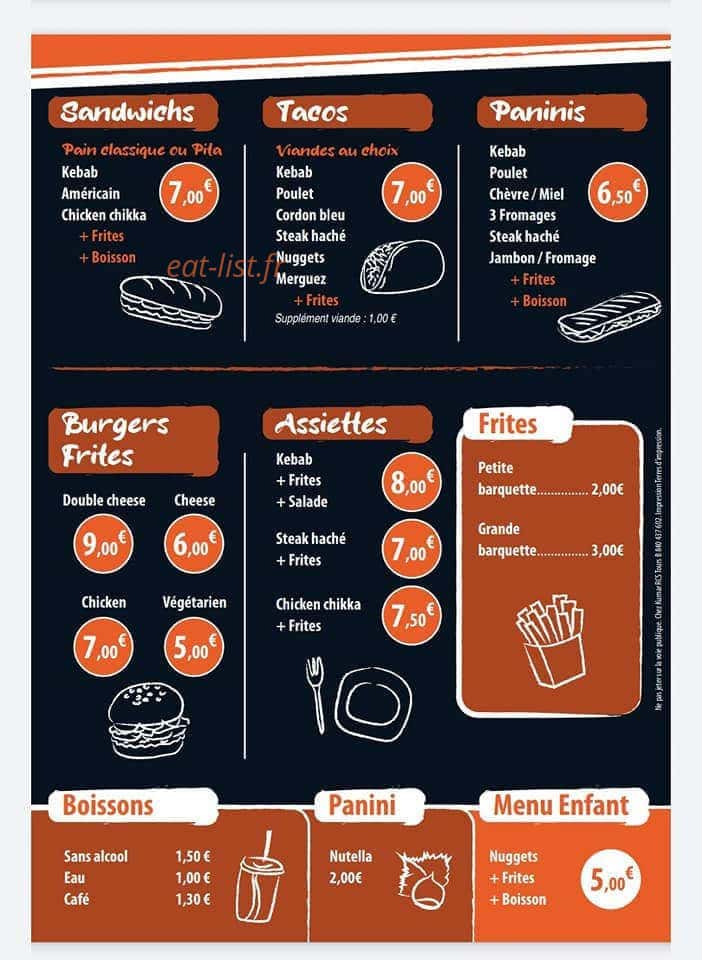 Chez Kumar — carte page 2